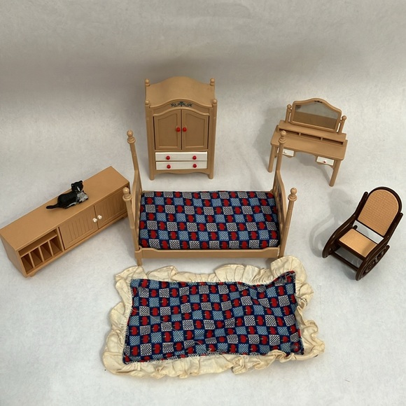 Vintage TOMY Japan Deluxe Dollhouse Furniture 1970s - 21 pieces - Picture 4 of 13
